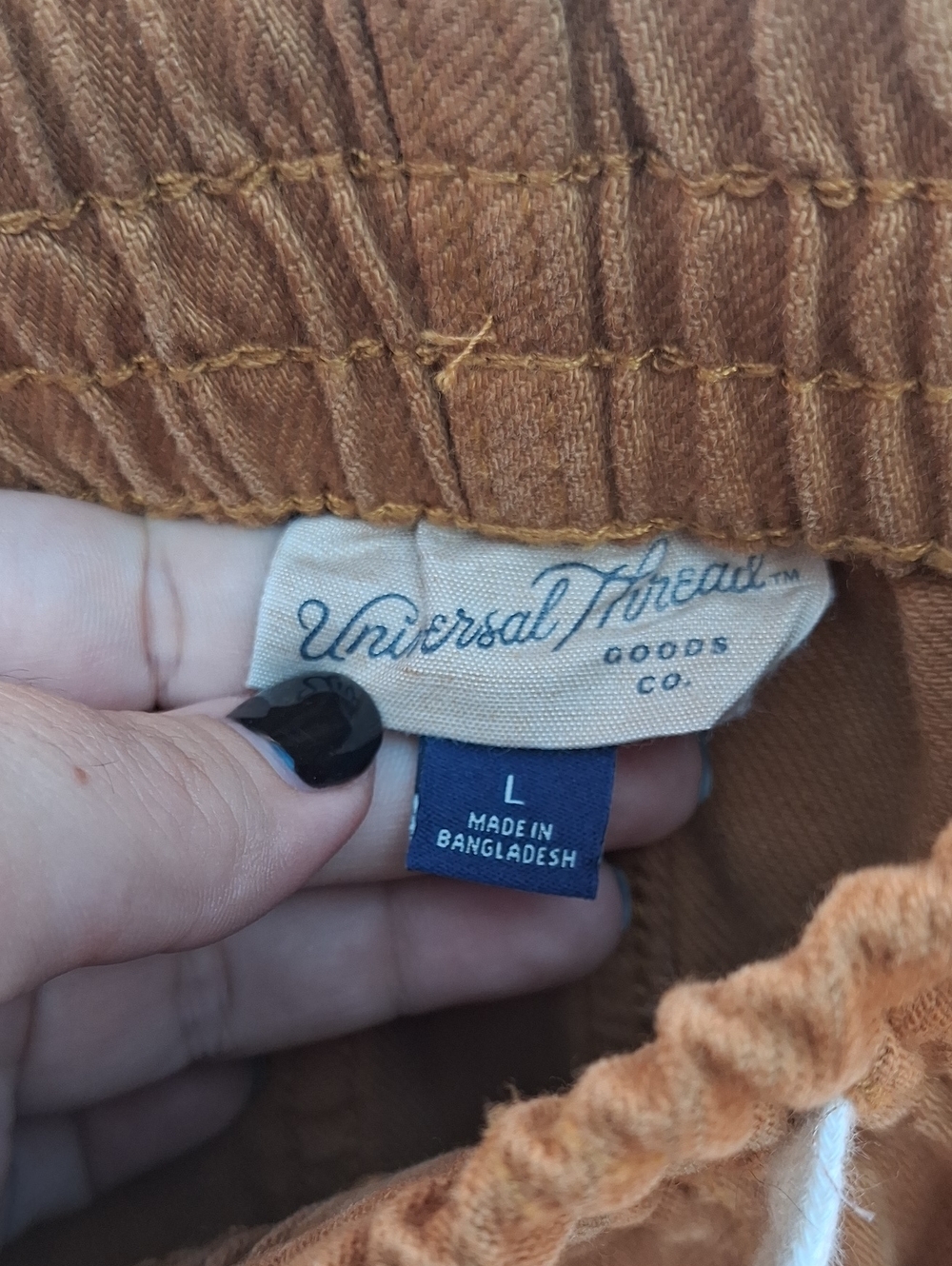 Universal Thread Women's Drawstring Tan Shorts - Picture 2 of 5